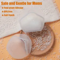 1pc New 70mL Large Capacity Baby Breastfeeding Milk Collector Safe Silicone Wearable Milk Saver Reusable Leak-proof Nursing Cup 2