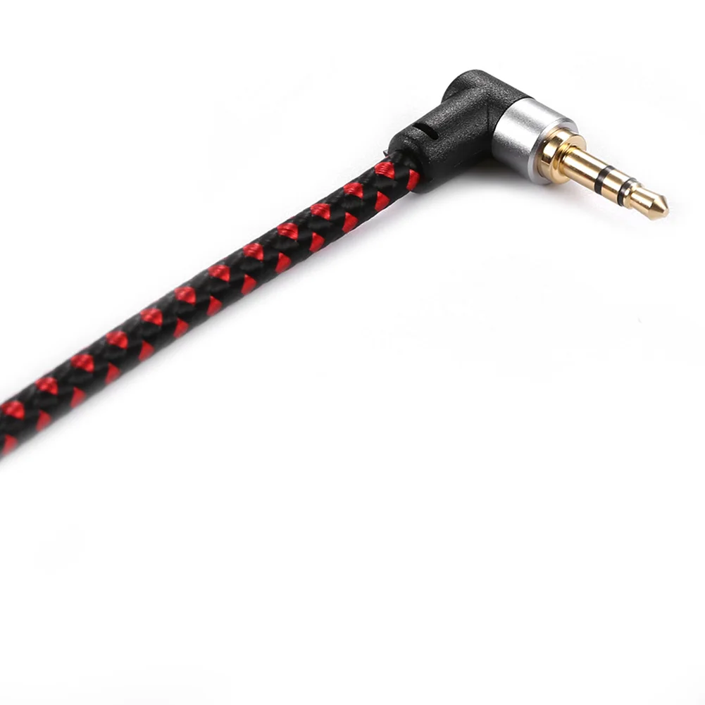 Right Angle AUX Y Splitter Cord 90 Degree 3.5mm Male To 2 RCA Male Cable Splitter Cord Accessories for Phone MP3 Player Tablet