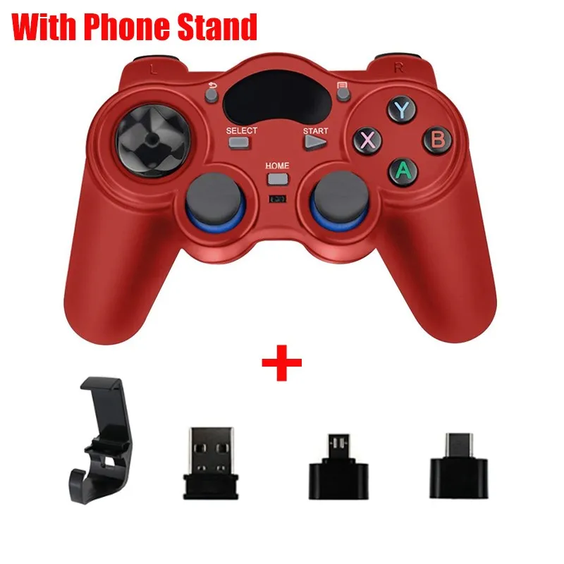 2.4G USB Wireless Android Game Controller Joystick Joypad with OTG Converter For PS3/Smart Phone For Tablet PC Smart TV Box 