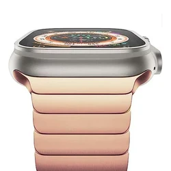 Luxury Stainless Steel Link Bracelet for Series 10 42MM (Rose Gold)