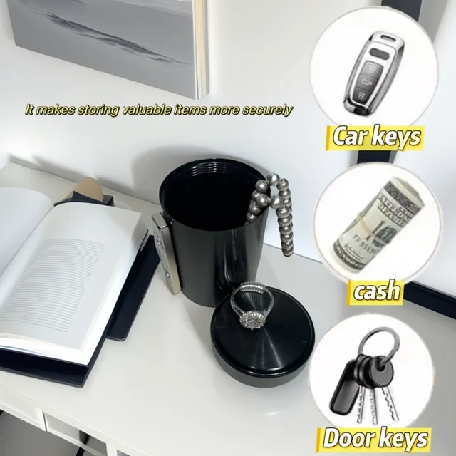 Mini Magnetic Key Box Hidden Car Bottom Anti-rust Multi-function Outdoor Home Anti-theft GPS Camouflage Device 3