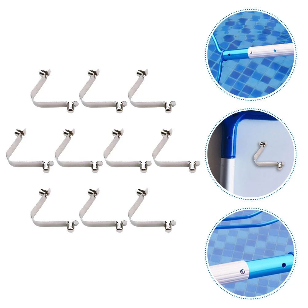 

10 Pcs Tent Spring Buckle Clips Clasp Shrapnel Heavy Duty Outdoor Pool Accessory