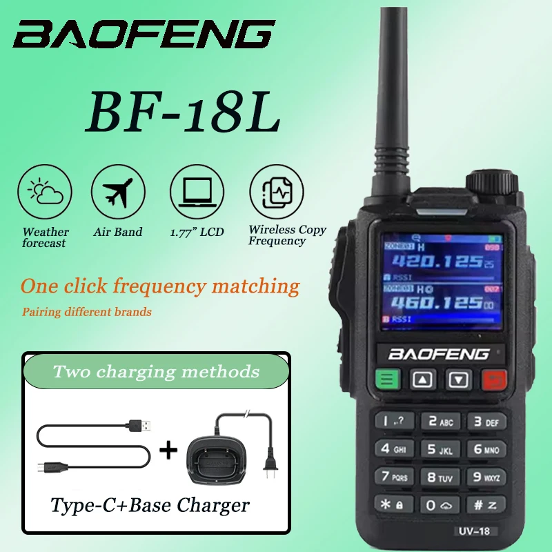Baofeng Walkie Talkie PMR446 Senza Licenza, Antenna Non Rimovibile, 16