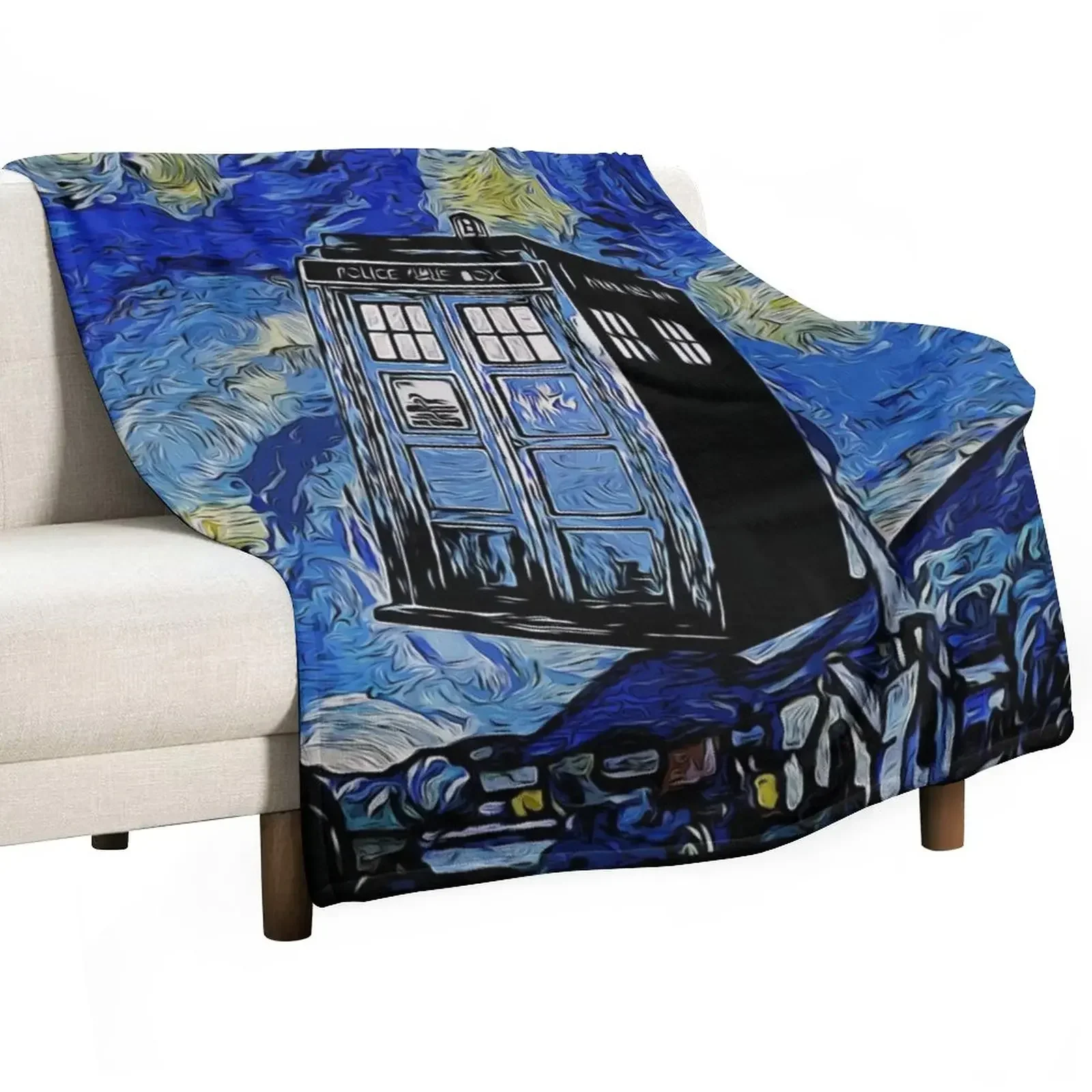 

Van in time Throw Blanket Decorative Beds Loose Blankets