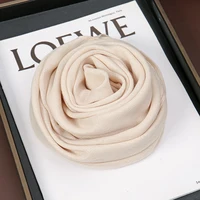 90*90cm Thin Soft Square Scarves for Women Simplicity Solid Color Cotton Linen Headscarf Muslim Female's Hijabs Bag Accessories 6