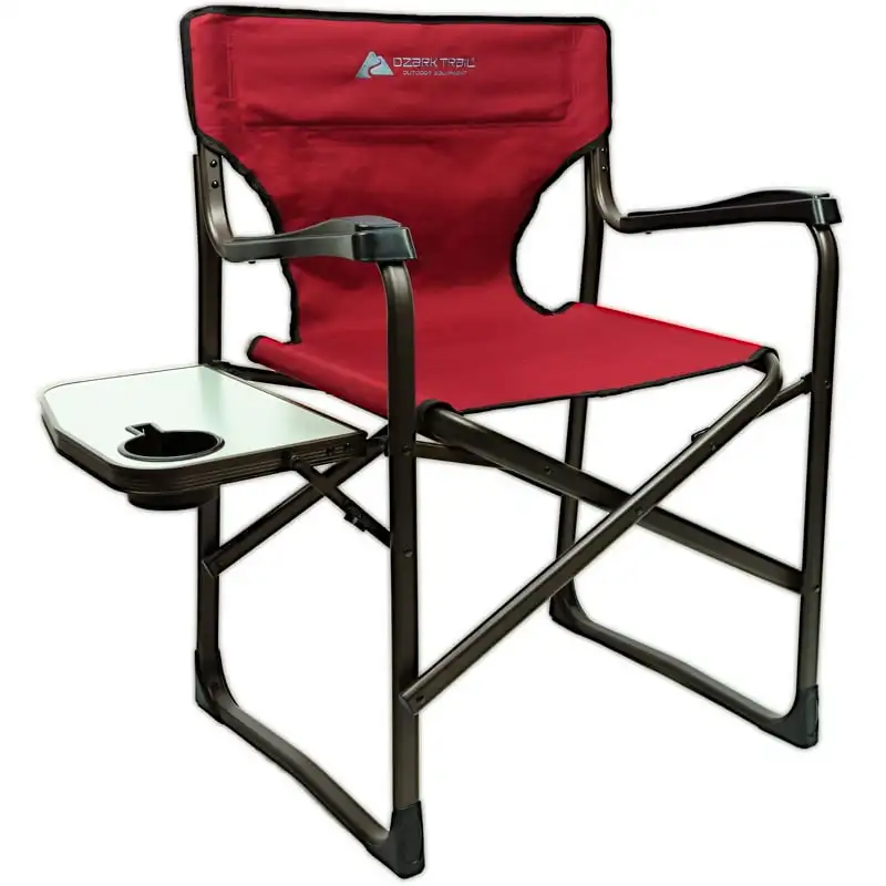 

Director Camping Chair, Red with Side Table, 4lbs Light Weight