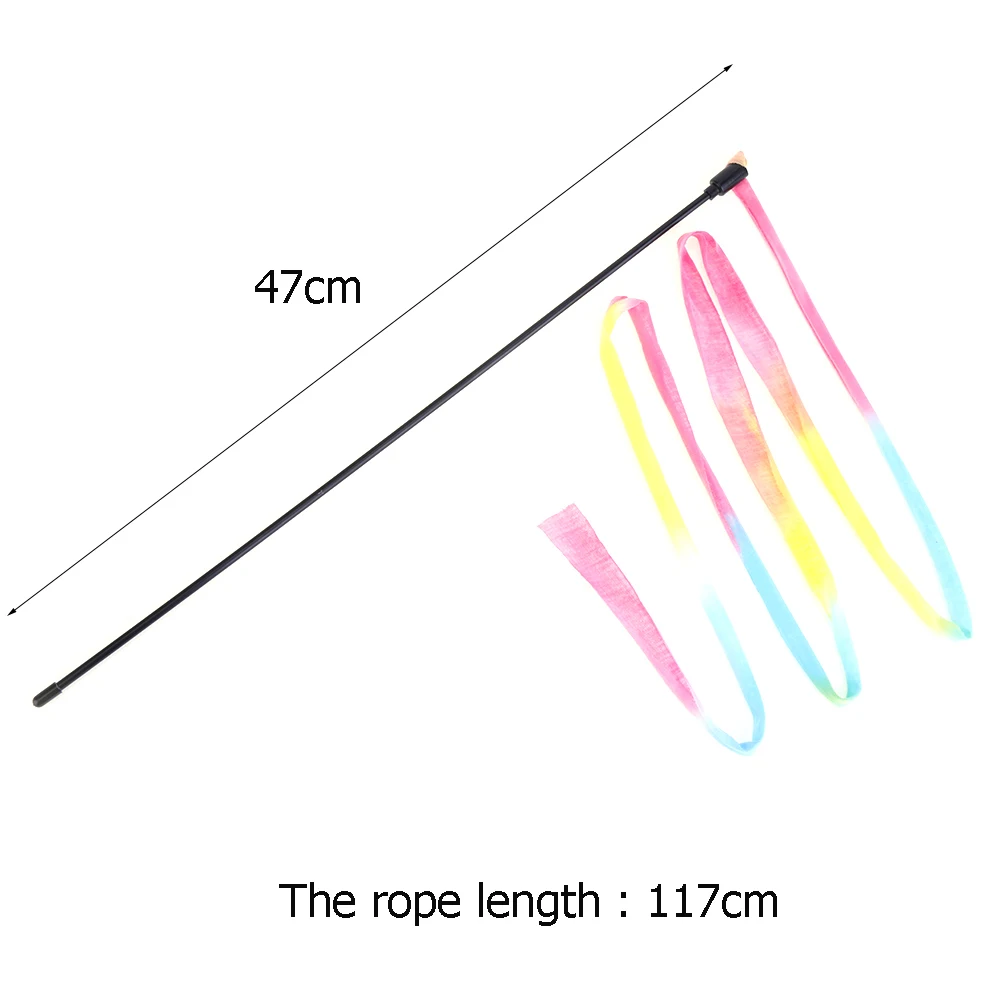 Cat Teaser Wand String Cat Interactive Catcher Wand Stick Toy Cat String Teaser Wand for Cats Kittens Indoor Training Exerciser