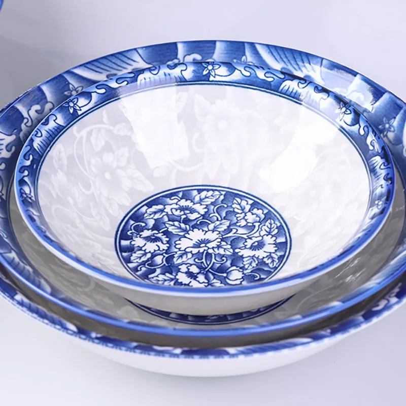 Creative Ceramic Plate Sets Blue and White Porcelain Living Room Dinner Set Plates and Dishes Glaze Colored Breakfast Bread Dish