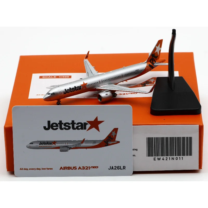 

1:400 Scale EW421N011 Plane JetStar Airlines Airbus A321NEO Diecast Alloy Aircraft Model JA26LR Collection Display Gifts Toys