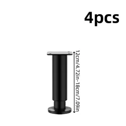 Set of 4 Adjustable Support Legs for Cabinets and Tables with Stable Foot Support (12 - 18cm - 4pcs)