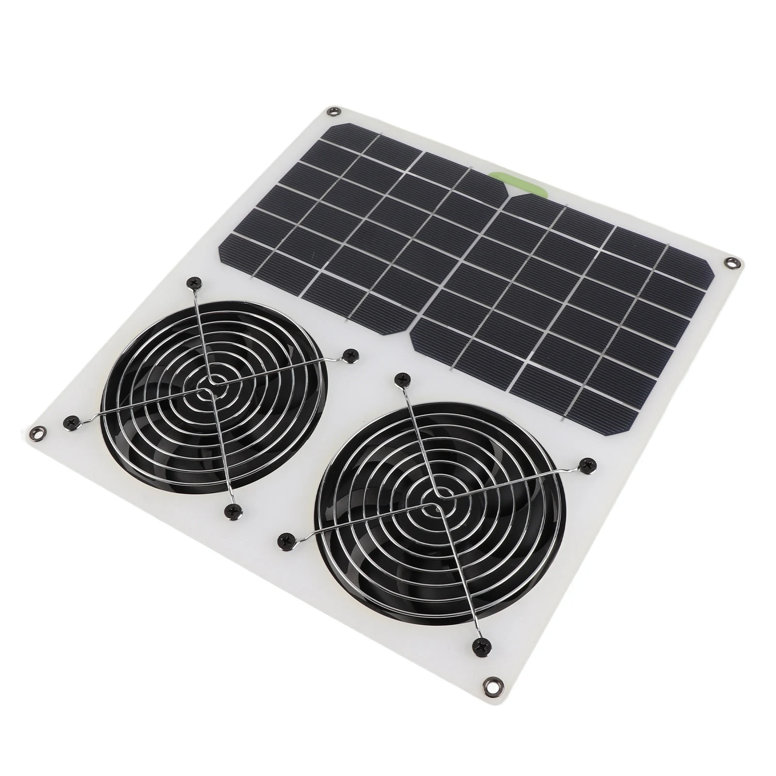 Solar Panel Powered Fan 12inch Waterproof Dual Fan 100W Solar Exhaust Fan for Chicken House Greenhouse 3