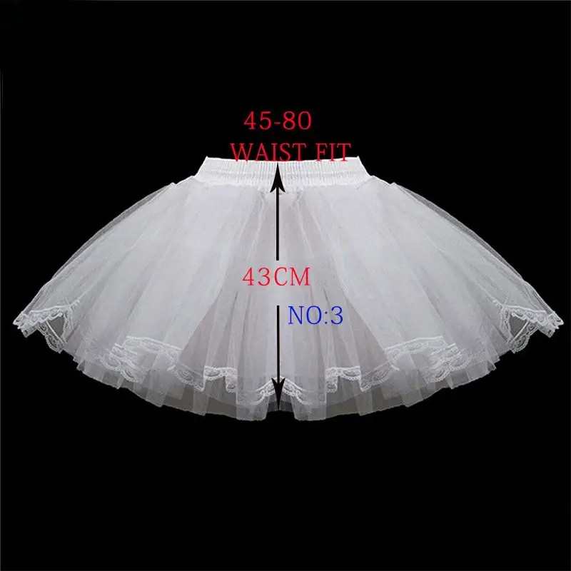 Flower Girl Underskirt Lolita Petticoat Petticoat Underskirt Petticoat Skirt Tulle Tutu Skirt Flower Girls Petticoat Underskirt Cosplay Party Short Dress Jupon Enfant Fille Lolita Ballet Tutu Skirt Enaguas Sottogonna Mini