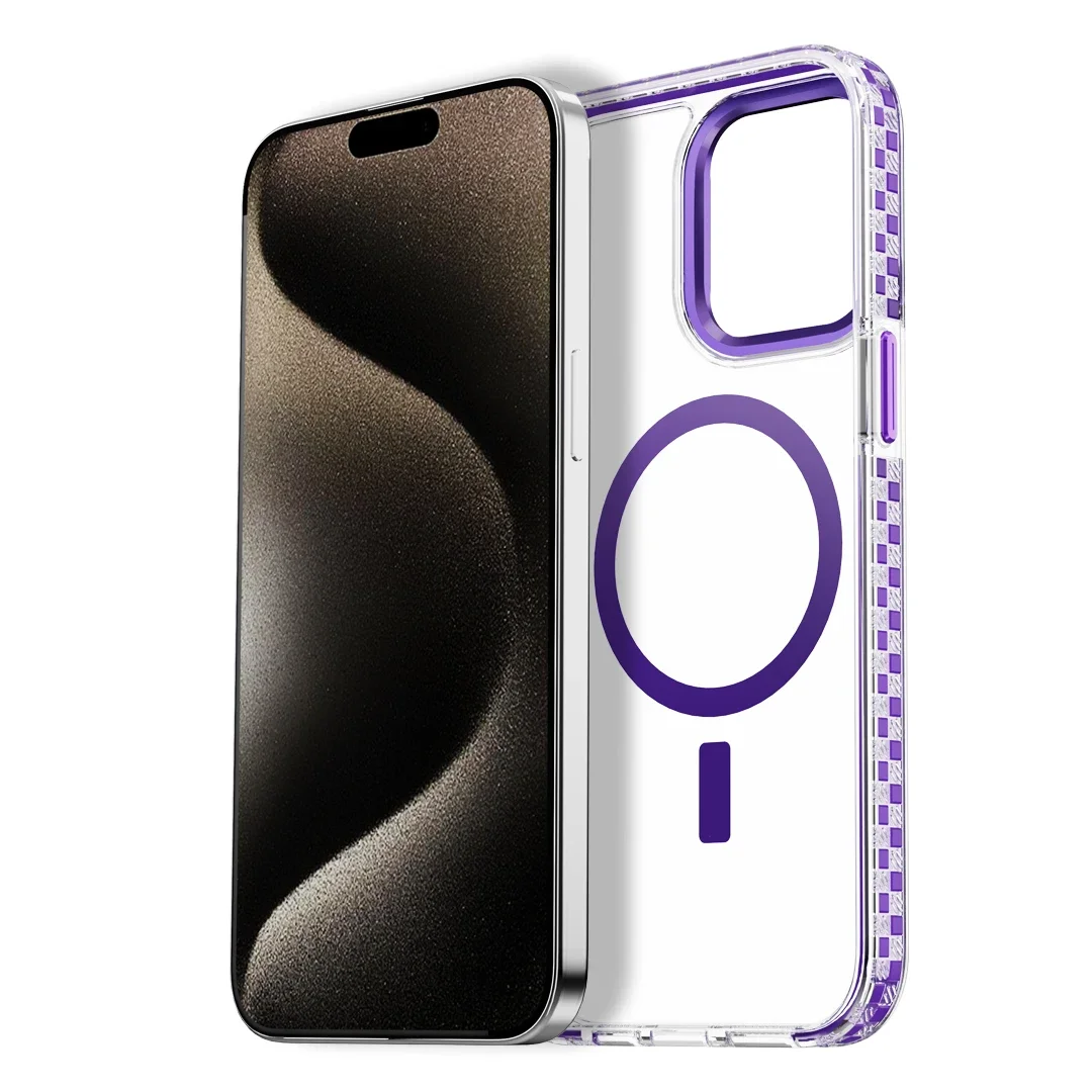 Coque de téléphone antichoc magnétique de luxe pour iPhone 15 16 13 14 16 Pro Max 11 16 Plus support invisible pour objectif Protection arrière_voghion.com