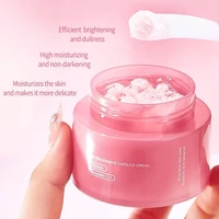 Crème Coréenne au Collagène Rose PDRN en Capsules avec Niacinamide pour un Teint Uniforme, Hydratant Léger Non Gras pour le Visage 2