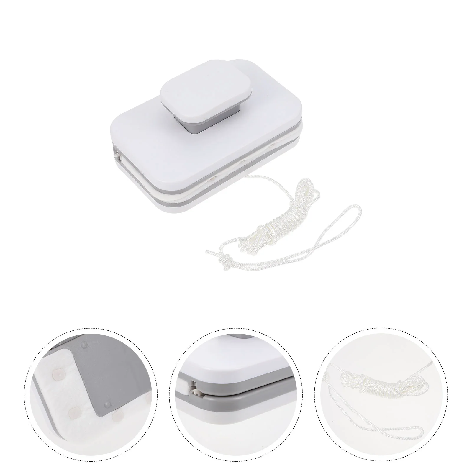 

Glass Wiper Scratch Cleaner Magnetic Window Silicone Glider Washing Brush Tools