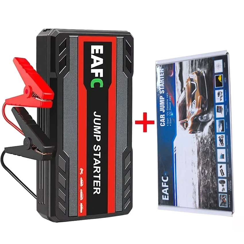 EAFC 12V Car Jump Starter β 600A to 2000A Peak Battery Booster, Portable Power Bank Emergency Starter for Cars, Motorcycles & Trucks 2