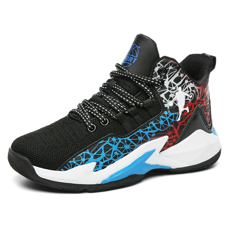 High Quality Kids Basketball Shoes for Boys Girls Non-slip Sports Shoes Breathable Outdoor Sneakers Children Basket Trainers