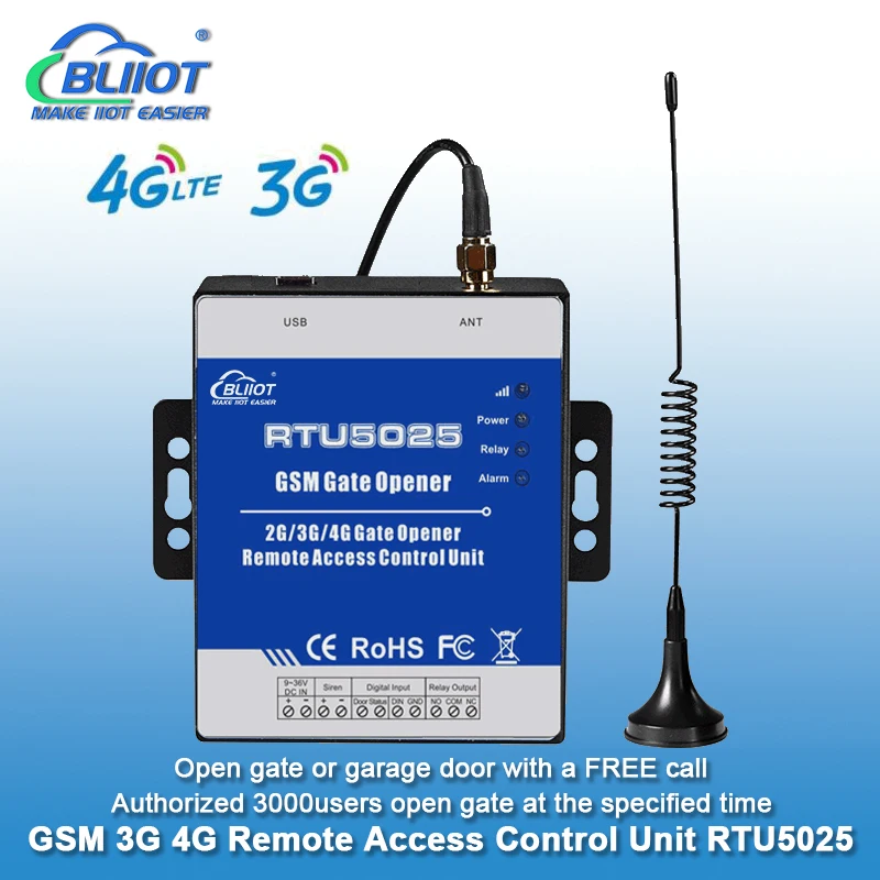 

rtu5025 relay controller wireless remote control remote control door opening access control GSM gate switch 3000 User numbers