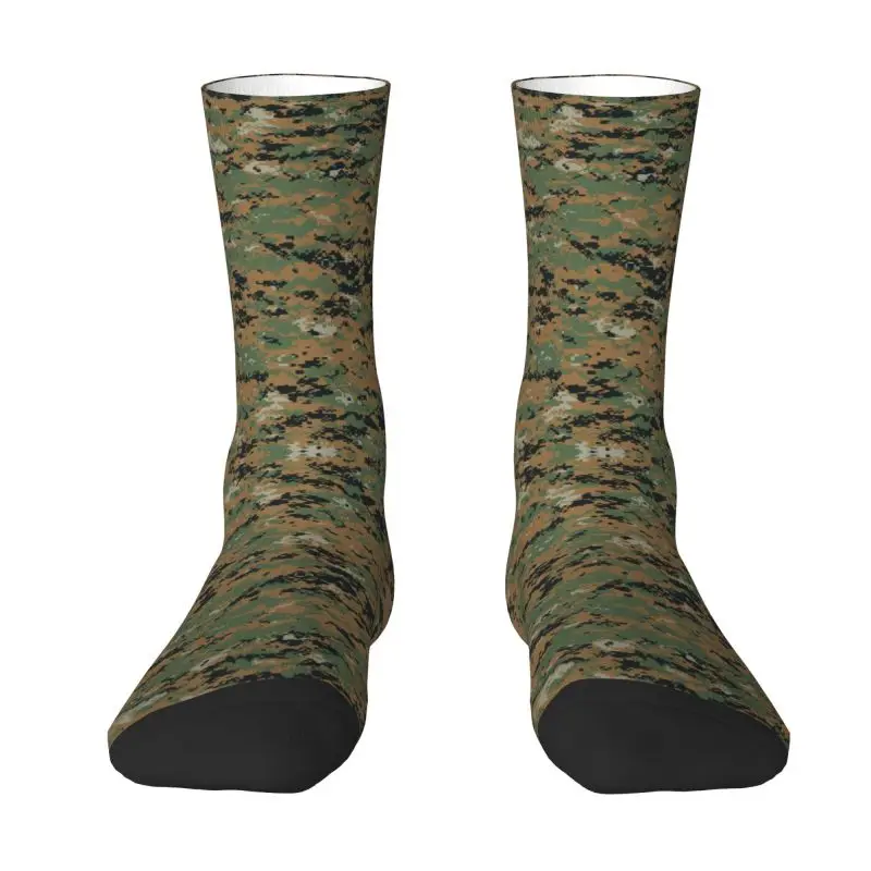 

Kawaii Print Marpat Military Army Camo Socks for Women Men Stretchy Summer Autumn Winter Woodland Camouflage Crew Socks