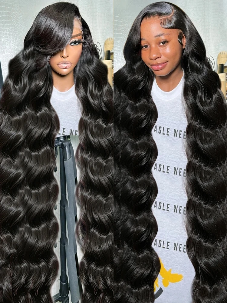 

Body Wave 13x6 HD Lace Frontal Wig 13x4 Lace Front Human Hair Wigs Brazilian Remy 5x5 Closure Wig 250% Glueless Ready To Wear