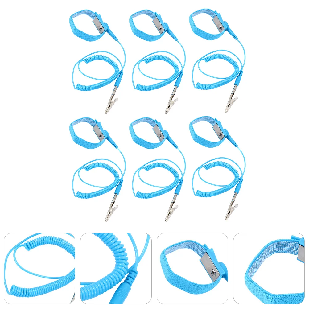 

Adjustable Bracelets Static Electricity Anti Grounding Wristband Strap Anti-static with Grounding Wire ESD Wrist Straps