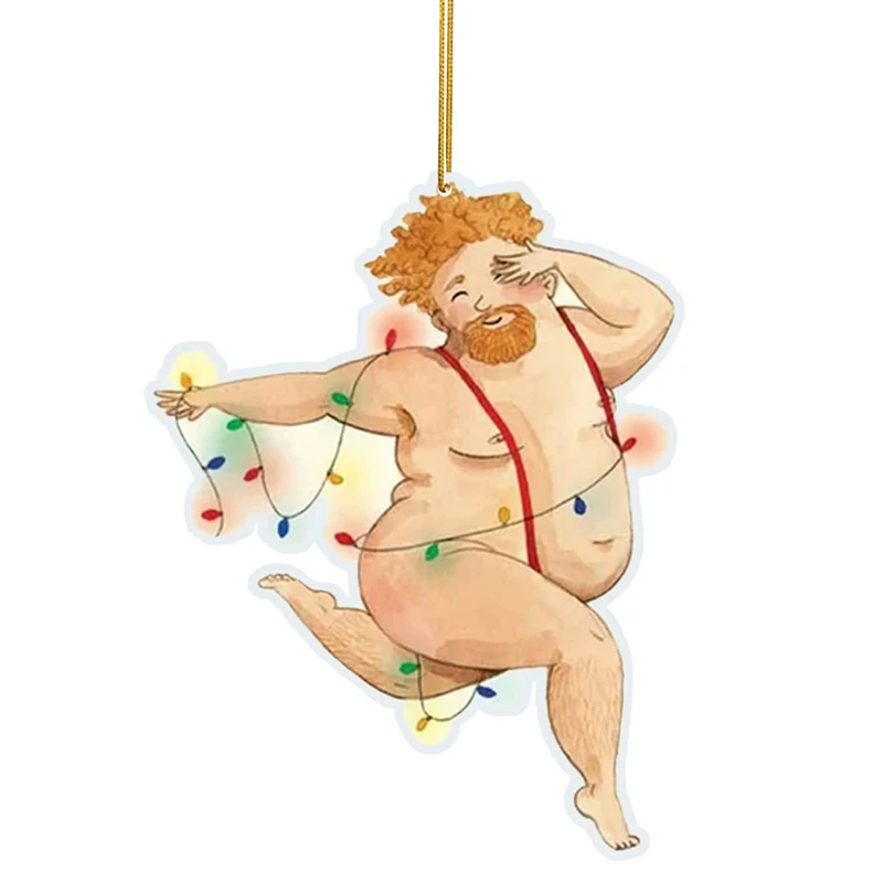 thumbnail image 1 of Divertido árbol de Navidad colgante de baile masculino y femenino, decoración navideña, decoración de Año Nuevo 2024, fiesta para decoración del hogar, 1 of 5