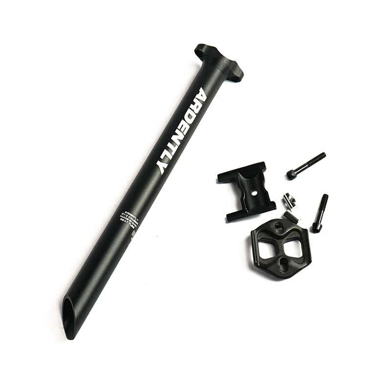 Tige De Selle Vélo Rigide Aluminium – Argent, Pince Fixe, Longue, Pour Pignon Fixe