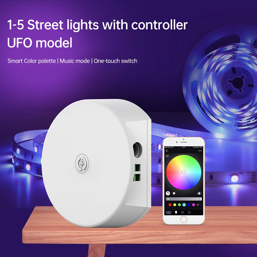 LED Strip Light LED Light RGB Strip Light Smart Controller Bluetooth-compatible APP Control DC 5V 12V 24V