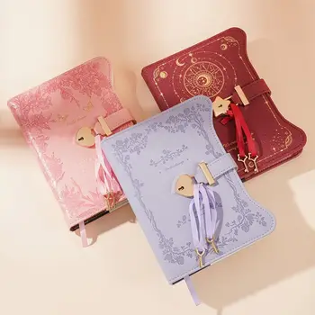 Regalo aziendale con chiavi Love Lock Diario Notebook Blocco note in pelle PU formato B6 Simpatico taccuino da 360 pagine 1