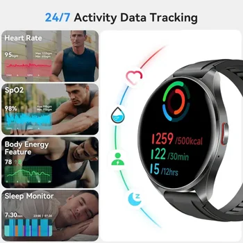 Smart Watch for Men & Women, Wireless Calling Dialing 100+ Sport Modes Fitness Tracker with Various APP Reminders Call Message Reminder Touch Screen Compatible with IOS Android Wearable Smart Bracelet Digital Wristwatch Fall Gift 6
