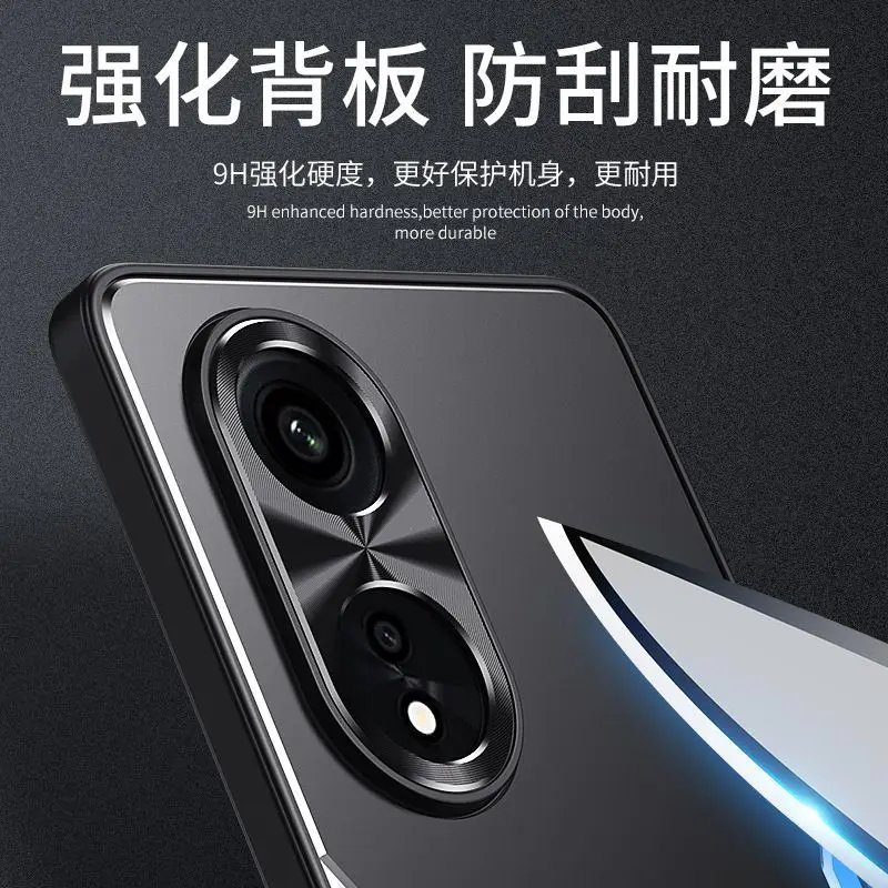Luxury Metal Frosted Lens PC Cover Shockproof Bumper Case