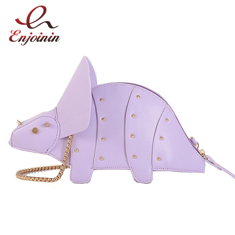 Triceratops Mini Crossbody Bag for Women Purses and Handbags Fashion Shoulder Chain Bag Clutch Chic Girl's Designer Bags
