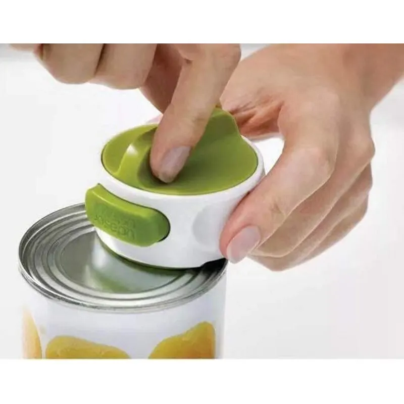 Can Opener 1 PC Portable Manual Beer Can-Do Compact Mini Kitchen Gadget Tool Easy Twist Release Safety Stainless Steel