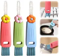 Portable Nylon Plastic Mini Small Cleaning Brush for Window Groove Keyboard Cleaner Corner Dust Remover Computer Cleaning Tool 1