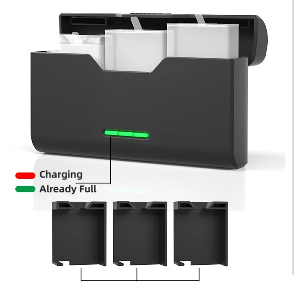 Chargeur rapide USB-C pour batteries GoPro Hero 7/8/9/10/11/12 - 1 ou 2 chargeurs