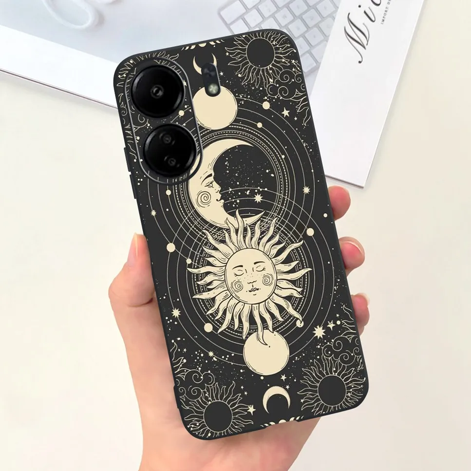 For Xiaomi POCO C65 Case Cute Cartoon Cat Painted TPU Silicone Back Cover For Xioami POCO C65 POCOC65 C 65 6.74 Phone Case Funda