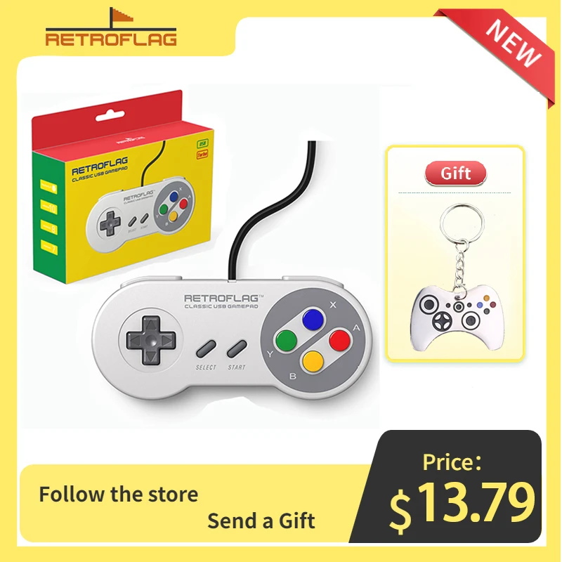 Retroflag Superpi Controller-U / Controller-J Classic Usb Gaming Gamepad Per Raspberry Pi, Windows, Switch ,Pc,Upad