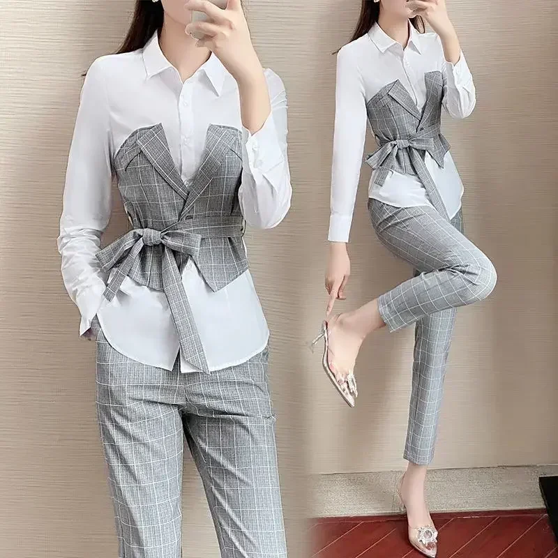 

Spring and Autumn 2022 New Style Foreign Style Age Reducing Slim Fashionable Casual and Elegant Women's Two-piece Suit