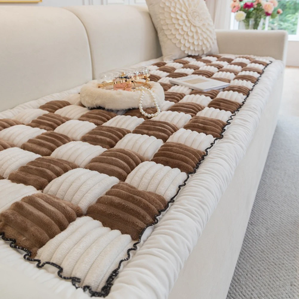 Dog Bed Mat Warm Pet Cat Scratchable Blanket Anti-slip Washable Cushion Sofa Cover Super Soft Plush Thickened Warm Sofa Towel
