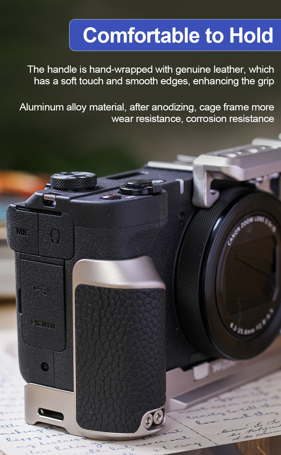Camera Bracket For Canon V1 Metal Protective Quick-Release Plate V1 Camera Cage