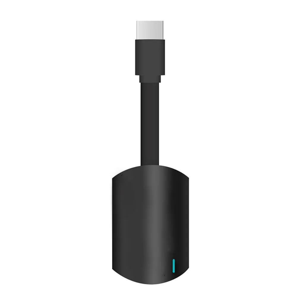 동글 컴팩트 블랙 WiFi 디스플레이 동글 어댑터 Miracast 무선 스크린 미러링