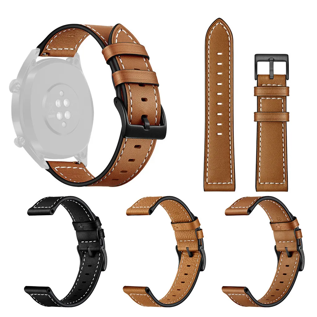 

High Quality Support Replacement Accessories Replacement Leather Watch Band WristStrap Compitable For huawei Watch GT