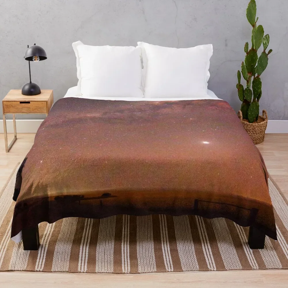 

Milky Way Rising Throw Blanket Luxury Designer Plaid on the sofa Sofas Decorative Sofas Blankets