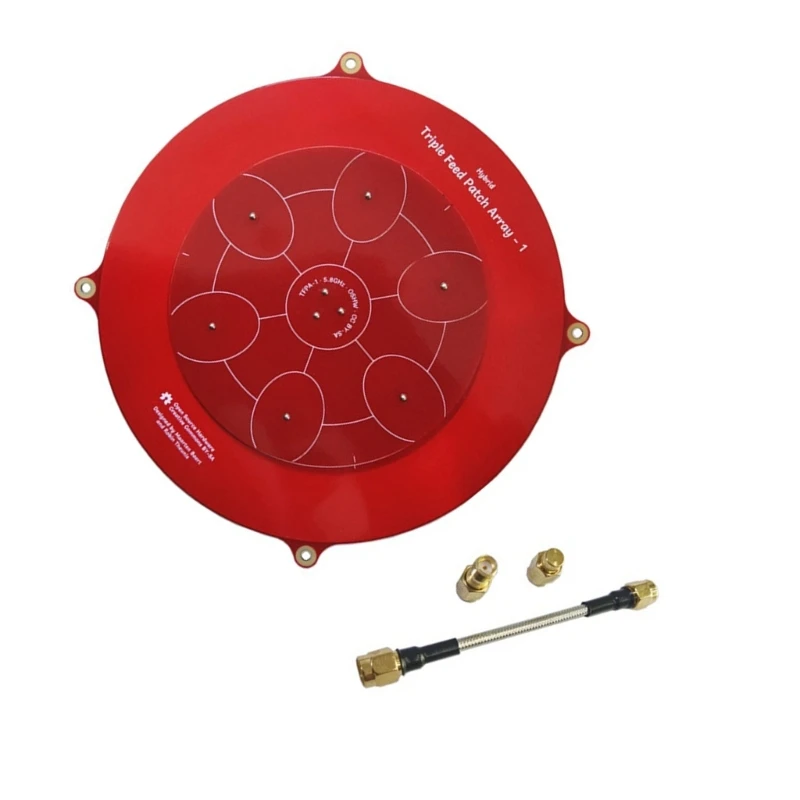 150mm 트리플 피드 패치 5.8GHz 14DBI Pagoda 어레이 FPV 안테나 LHCP RHCP