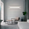 Nordic White Rectangle LED Wall Light Foyer Bedroom beside metal linear lamp Minimalist Aisle office staircase art decor lamp 5