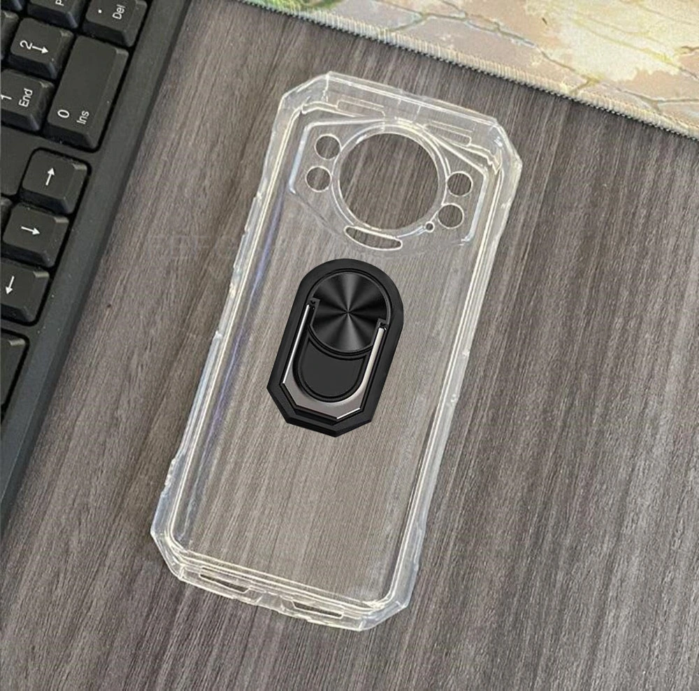 Enhanced Back Ring Holder Silicone Phone Case with 6.58-Inch Display Protection