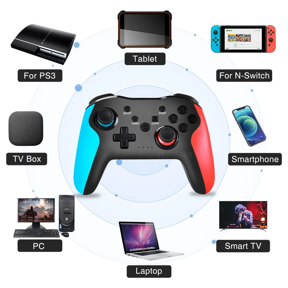 2.4G Wireless Gamepad Compatible Nintendo Switch Pro Console PC Game Controller For TV Box Andriod Phone For PS3 Tesla Joystick