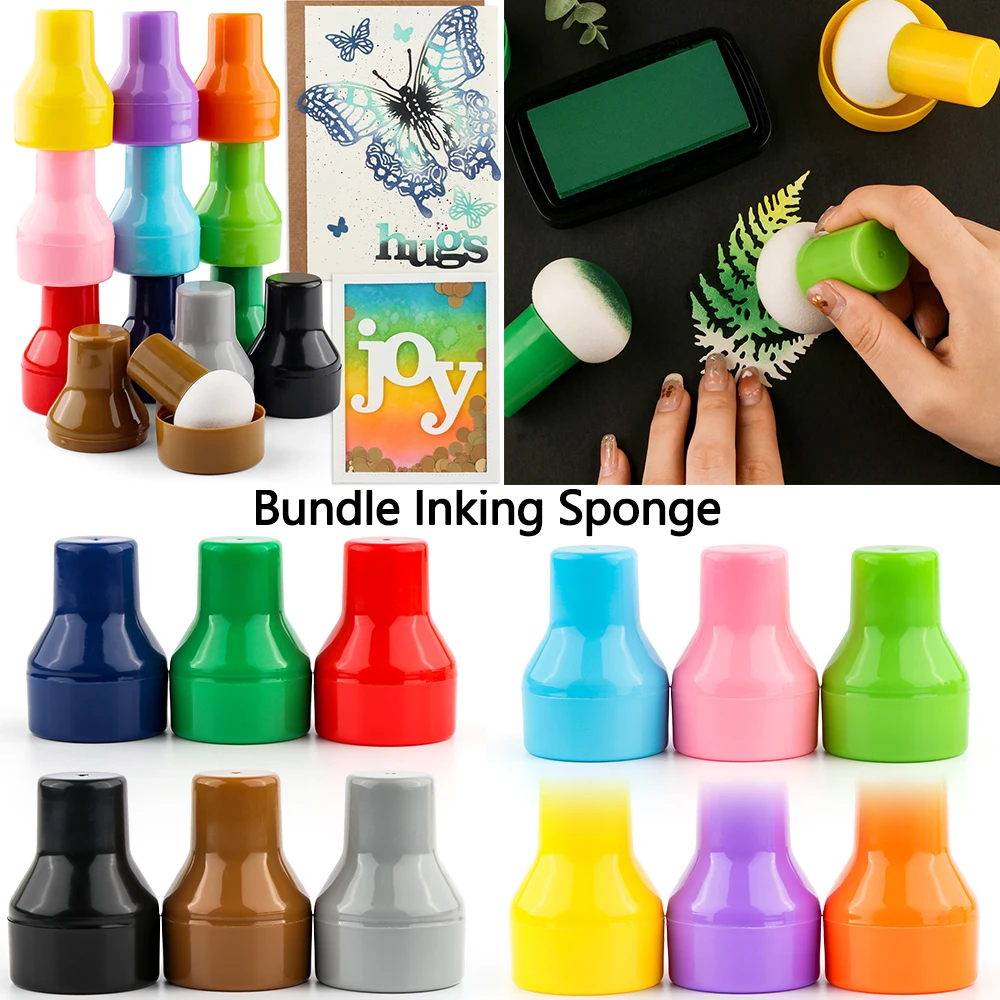 Bundel941StuksKleurrijkePapierenUitsmijtersInktApplicatorMet