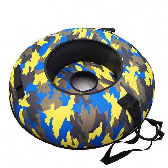 round towable pvc inflatable snow tube winter sports, inflatable snow sled
