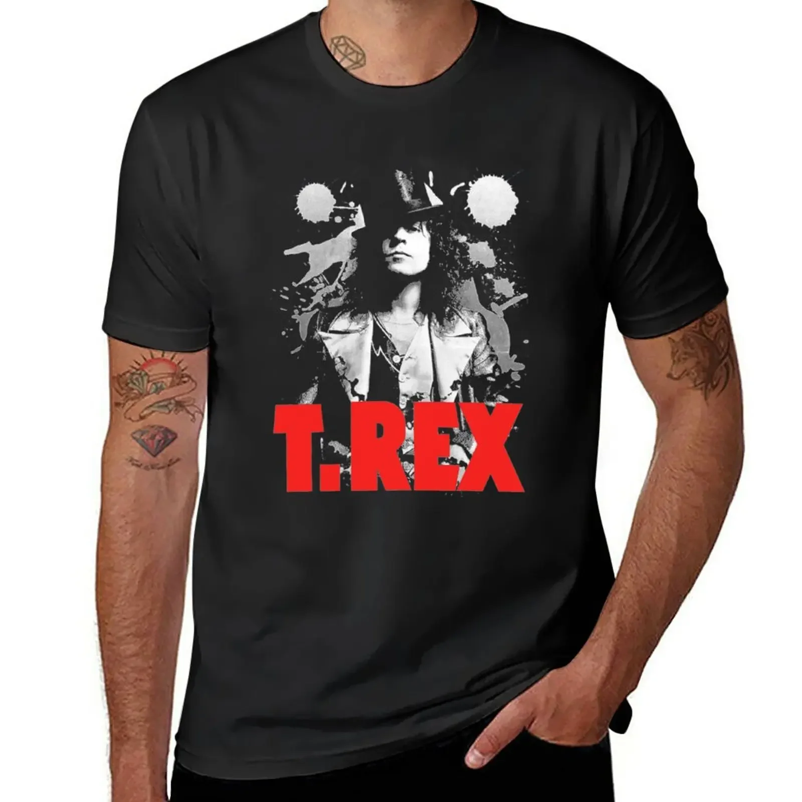 

guitar T-Shirt summer tops Blouse vintage clothes Men's clothing